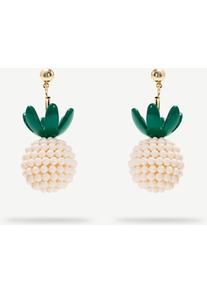 Ananas Figürlü Küpe