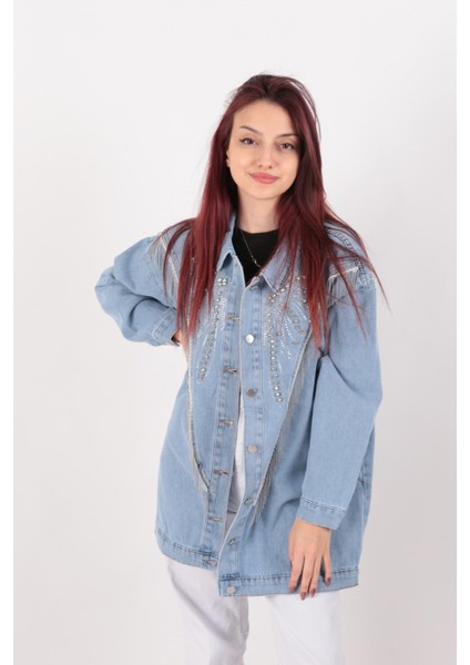 140046 Kadın Kot Ceket