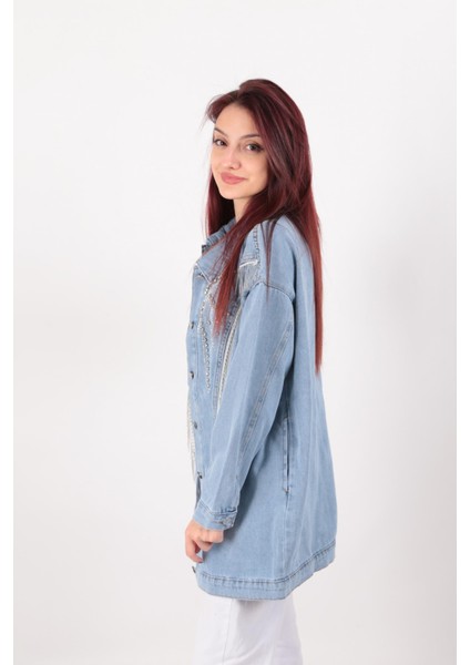 140046 Kadın Kot Ceket modelleri