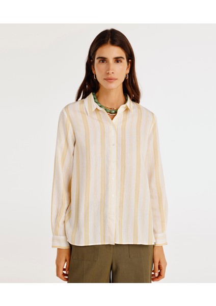 Kırma Detaylı Gömlek