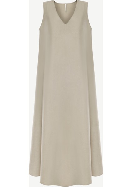 V Yaka Panel Kesikli Elbise fırsatları