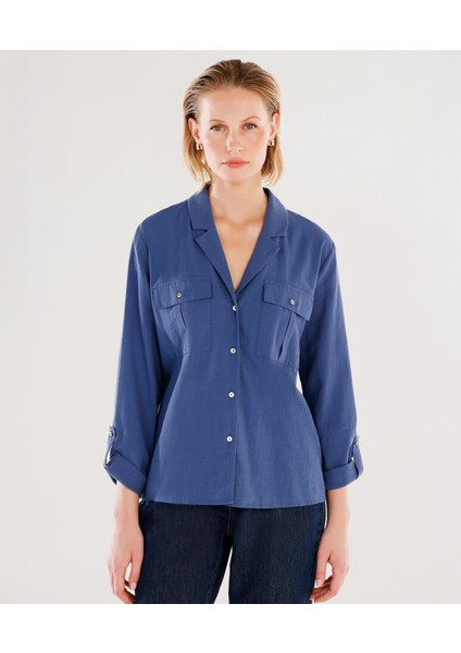 Kolları Apoletli Gömlek