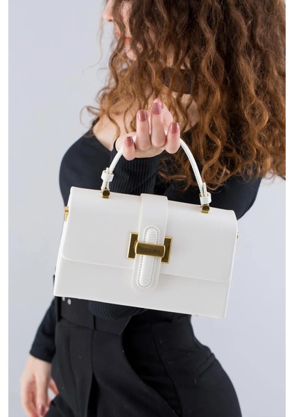 Kriste Bell İthal Kadın Çapraz Çanta KB695 - Beyaz