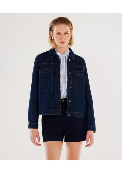 Büyük Cepli Denim Ceket