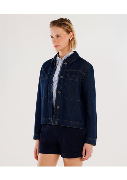 Büyük Cepli Denim Ceket