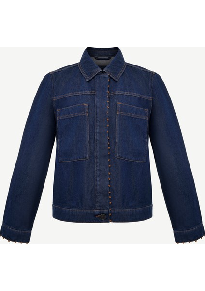 Büyük Cepli Denim Ceket