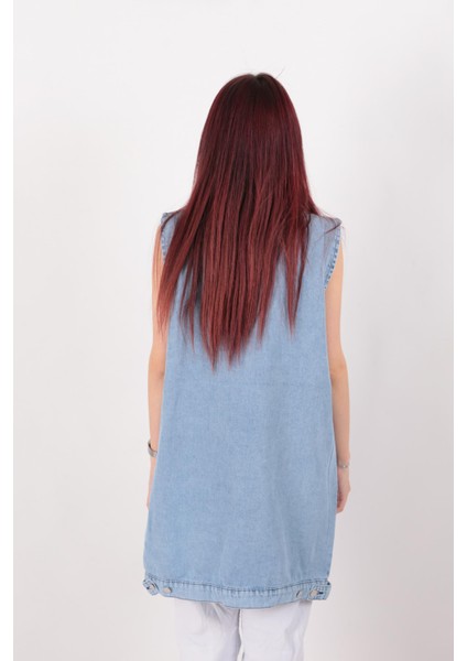 1057 Kadın Jean Yelek fırsatları