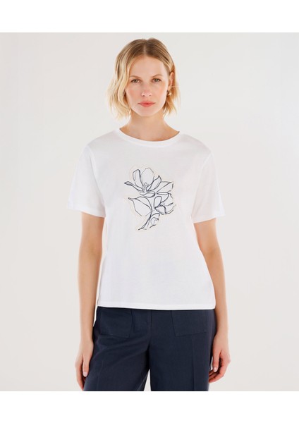 Bisiklet Yaka Kısa Kollu T-Shirt