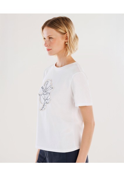 Bisiklet Yaka Kısa Kollu T-Shirt