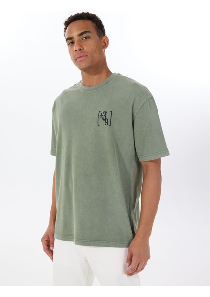 Gmg Fırenze Bisiklet Yaka Haki Erkek T-Shirt ZR24MSS03051 modelleri