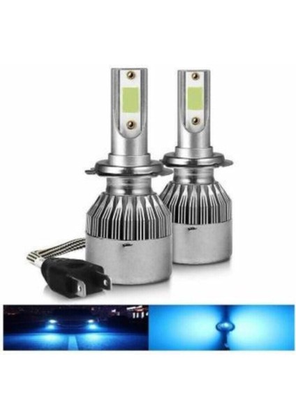 Yeni Seri C6 Tip Buz Mavisi H7 LED Xenon, Far Ampülü 4400LM, 10000K Zenon Seti