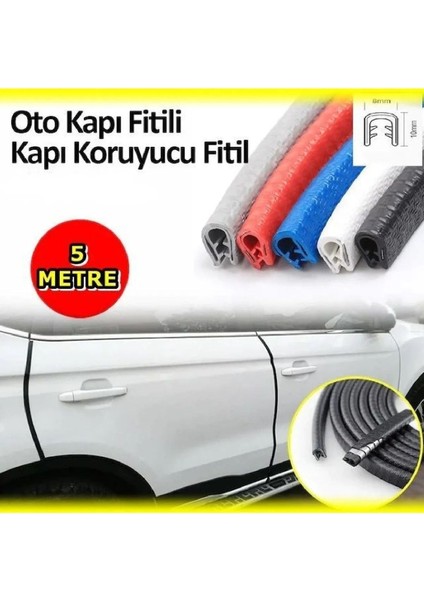 Araç Kapı Koruma Fitili 5 Metre Beyaz