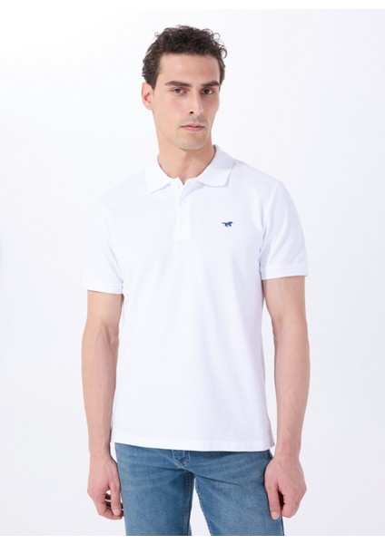 Baskılı Beyaz Erkek Polo T-Shirt M5SM-TST1335 modelleri