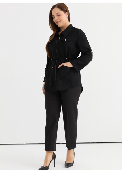 Normal Siyah Kadın Ceket 25YSL1453-BB