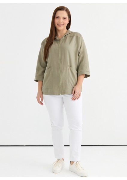 Normal Haki Kadın Ceket 25YSL1481-BB