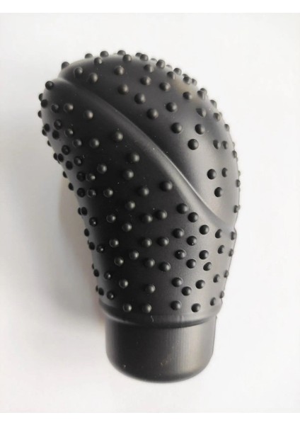 Siyah Masajlı Vites Topuzu Kılıfı Silikon Vites Topuzu