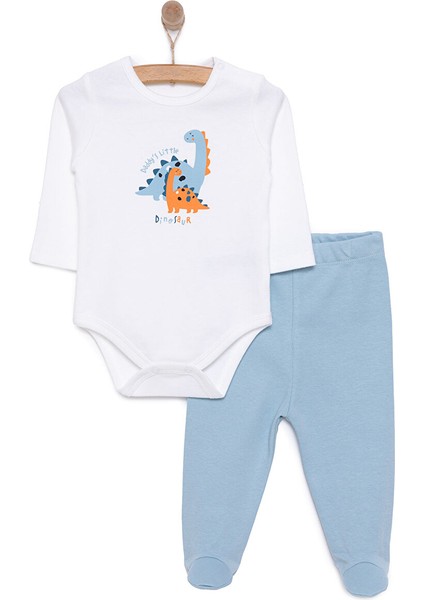 Dinazor Baskılı Yenidoğan Erkek Body-Patikli Alt Erkek Bebek