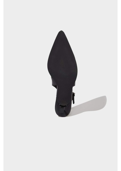 Kadın Yüksek Taban Suni Deri Topuklu Sandalet E2520AX25SM fırsatları