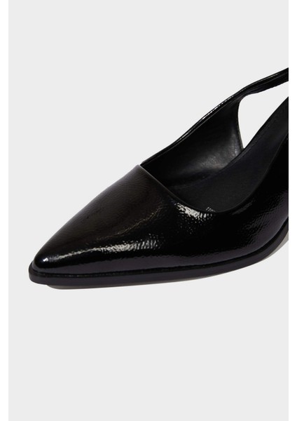 Kadın Yüksek Taban Suni Deri Topuklu Sandalet E2520AX25SM indirimleri