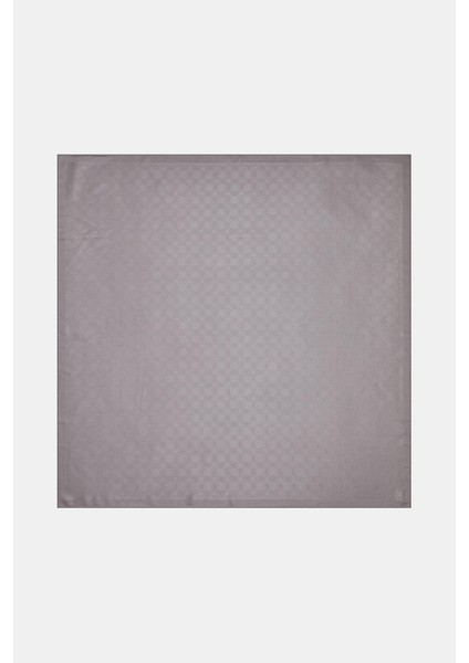 Özel Seri Monogram Jakarlı Eşarp 40843-GRI