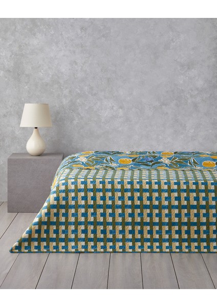 Lemon Delight Çift Kişilik Çok Amaçlı Örtü 200X220 cm Sarı