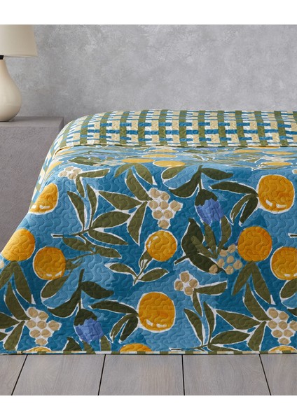 Lemon Delight Çift Kişilik Çok Amaçlı Örtü 200X220 cm Sarı