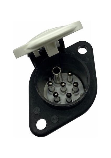 TIR DORSE ELEKTRİK SOKETİ (RÖMORK FİŞİ) (7'Lİ DİŞİ FİŞLİ) (PLS BEYAZ) (S TİPİ)
