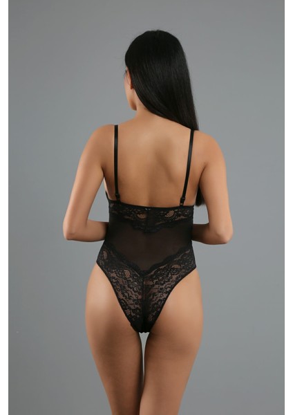 Siyah Ip Askılı Dantelli B Cup Body 5081 fiyatları