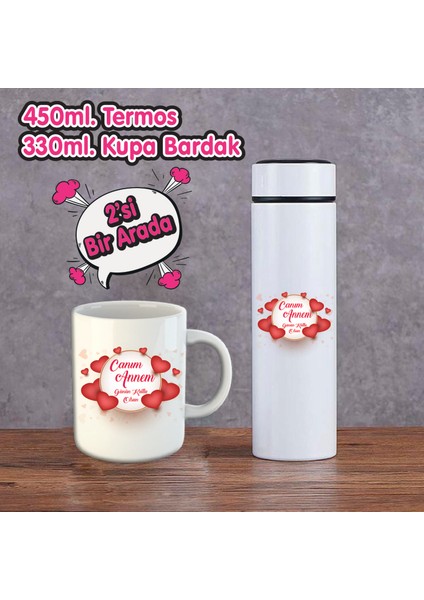 Anneler Günü Baskılı Termos ve Kupa Bardak (10 Saat Soğuk ve Sıcak Tutar) 450ML-002 Henüz Yorum Yazılmamış4