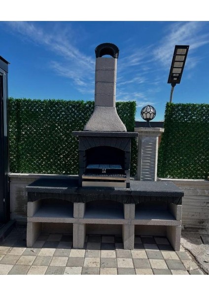 Mangal Barbekü 70 Lik Siyah Çift Masalı Model