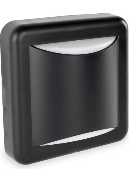 Uzmlight Ack AH07-05101 3000K Günışığı 4W Siyah Kasa IP44 LED Duvar Apliği Siyah Kasa Duvar Armatür 2120000141881