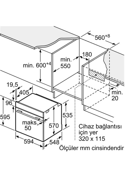HUA736EV0T Ankastre Fırın Buhar Destekli Beyaz modelleri