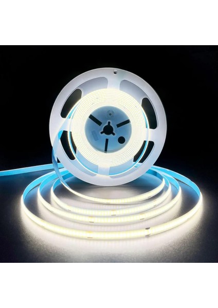 320 Ledli 12 Volt Iç Mekan Cob Şerit LED (5 Metre Paket + Beyaz Işık)