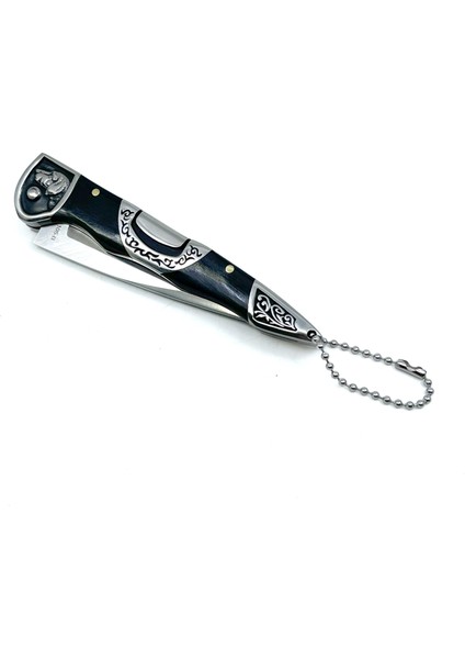 Pointer Işlemeli Katlanır Çakı Karartılmış Meşe Sap fırsatları