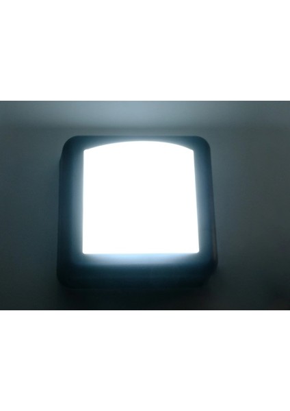 Uzmlight Ack AH07-05031 6500K Beyaz Işık 4W Siyah Kasa IP44 LED Duvar Apliği Bahçearmatürü