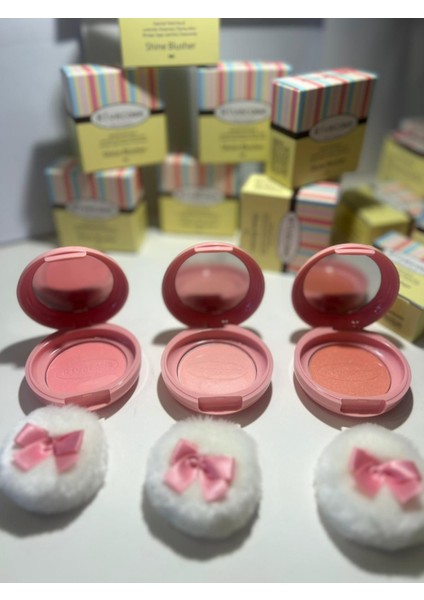 Shine Pink Blusher- Parlatıcı Allık No : 01