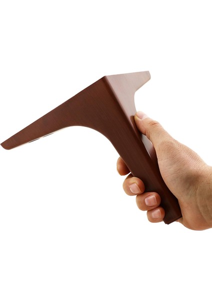Mobilya Kanepe Sehpa Tv Ünitesi Koltuk Ayağı 17 cm Kahverengi Baza Ayak 4 Adet indirimleri