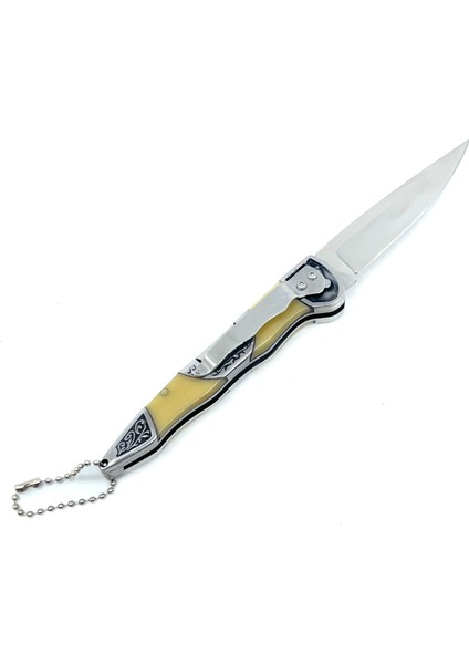 Pointer Işlemeli Katlanır Çakı - Krem fiyatları