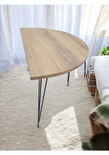 Yarın Daire Sehpa (Afrika Çam) Metal Tel Ayak fırsatları