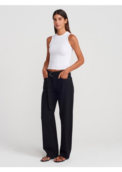 21059 Fitilli Top-Beyaz