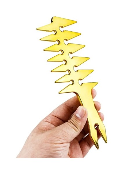 Geniş Aralıklı Saç Şekillendirici Tarak Gold Wax Tarağı Gold
