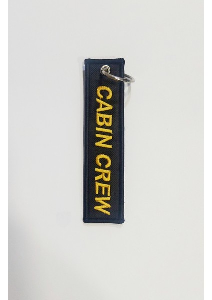 Cabin Crew Uçak Nakışlı Bez Anahtarlık