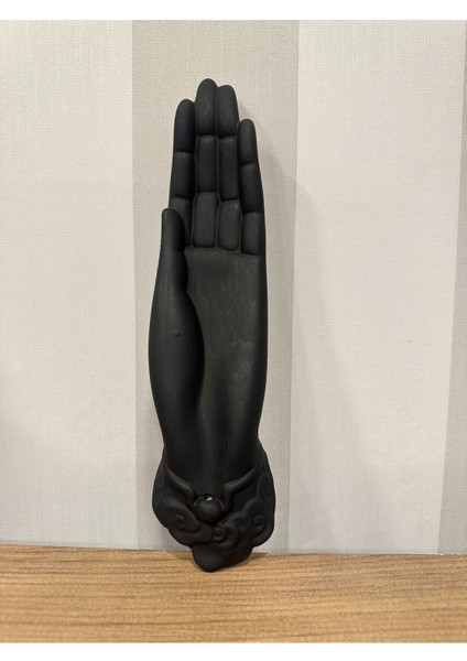 Şık ve Dekoratif El Yapımı Mat Siyah El Tütsülük