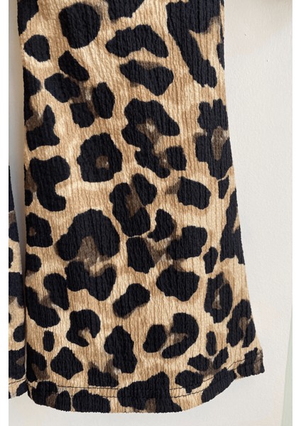 3-10 Yaş Ispanyol Leo Pantolonlu Kız Çocuk Takım Sütlü Kahve indirimleri