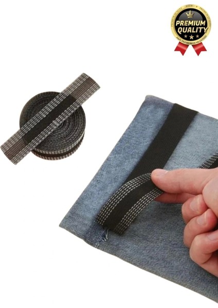 Dayanıklı Polyester Esnek Kendinden Yapışkanlı Pantolon Kumaş Kıvırma Yapıştırma Bandı ŞERIDI10 Adet