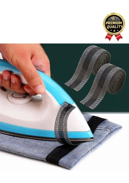 Dayanıklı Polyester Esnek Kendinden Yapışkanlı Pantolon Kumaş Kıvırma Yapıştırma Bandı ŞERIDI10 Adet