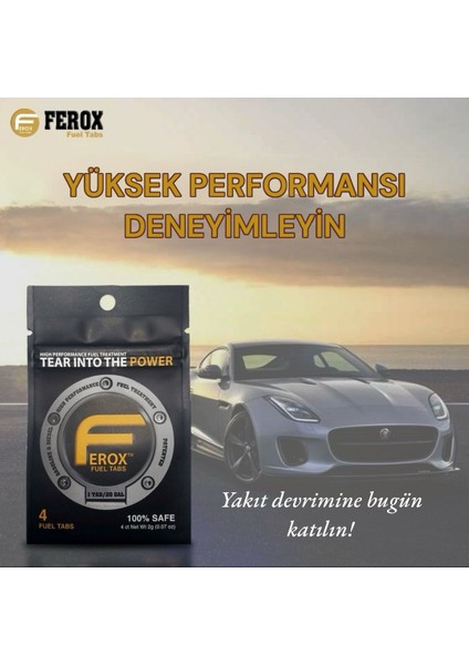 Fuel Tabs Yakıt Katkısı Tasarruf Tableti / Benzin & Dizel / 1 Adet Tablet = 75 Litre / 4 Adet Tablet