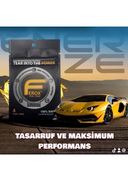 Fuel Tabs Yakıt Katkısı Tasarruf Tableti / Benzin & Dizel / 1 Adet Tablet = 75 Litre / 4 Adet Tablet