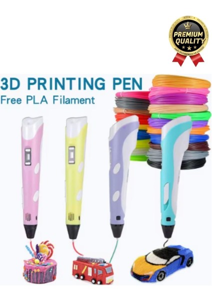Çok Amaçlı Eğlence Hobi Abs Plastik Filament 3D Çocuk Renkli Üç Boyutlu Çizim Yazıcı Kalem Printer fiyatları