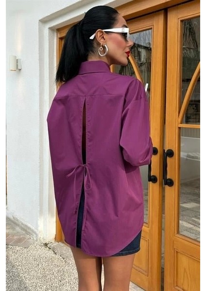 Süzine Cepli Arkası Yırtmaçlı Oversize Gömlek 3420 fiyatları